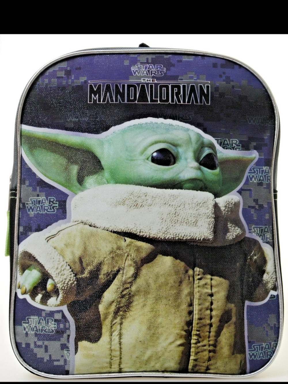Star Wars The Mandalorian Grogu Kids Backpack - Green, Purple, Tan